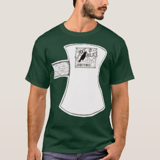 T-shirt AxeOHolics Anonyme Tête Ax Noir Corbeau Classic