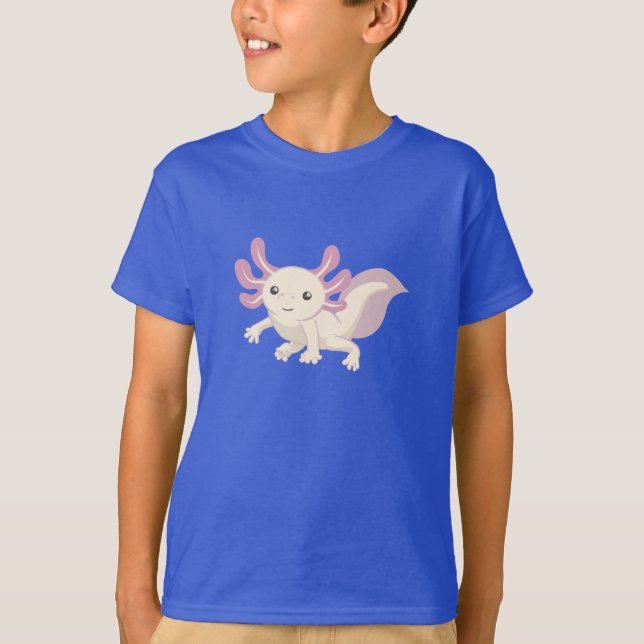 T-shirt Axolotl adorable petit (Devant)