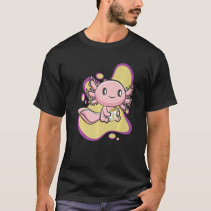 T-shirt Axolotl Banana Milk Ambystoma Mexicanum Walking Fi