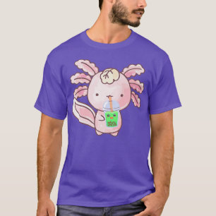 T-shirt Axolotl Boba Tea Bubble Anime Kawaii Premium