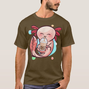 T-shirt Axolotl Boba Thé Amphibien Drôle Bubble T