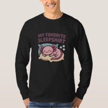 Axolotl Endormi Drôle - Mon Tee-Shirt de Nuit Préf