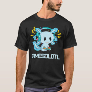 T-shirt Axolotl Gamesalotl Jeu Axolotl Enfants Garçons Fil