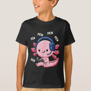 T-shirt Axolotl Jeu Enfants Garçons Filles Anime Vidéo Jeu