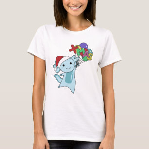 T-shirt Axolotl Joyeux Noël Animaux d'hiver Axolotl