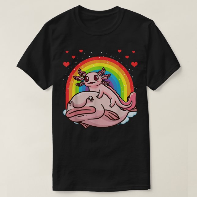 T-shirt Axolotl Kawaii Blobfish (Design devant)