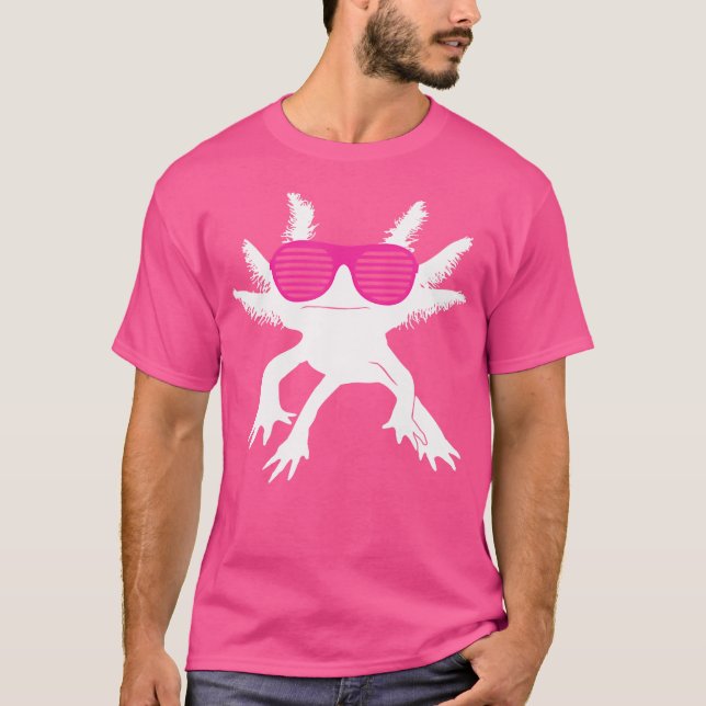 T-shirt Axolotl Mange Dormir Drôle Salamandre Mexicaine (Devant)