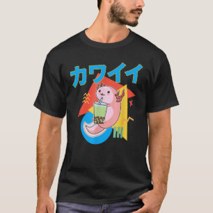 T-shirt Axolotl Milk Thé Axolotl Boire Boba Tea Pet Axo