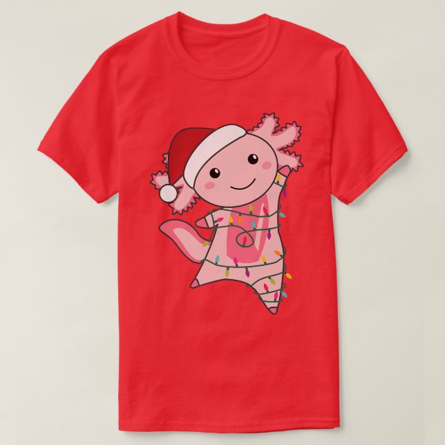 T-shirt Axolotl Noël Fée Lumière Noël Axolotl (Design devant)