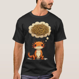 T-shirt Axolotl Pensif Citation Drôle Introverti Social