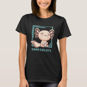 T-shirt Axolotl Poisson Jouant Aux Jeux Vidéo Lézard Games