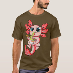 T-shirt Axolotl Ramen Kawaii Japonais Anime Noodle Art