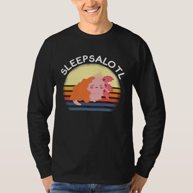 T-shirt axolotl sleepsalotl sleeping (Devant)
