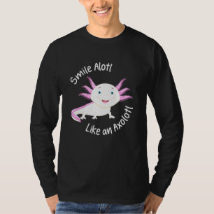 T-shirt Axolotl Smile Alotl Comme Un Axolotl Kids Mignonne