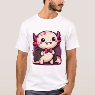 T-shirt Axolotl Vampire Mignon Créature Gothique Amphibie