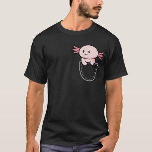 T-shirt Axolotls Axolotl Dans Une Poche Kawaii