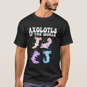 T-shirt Axolotls du monde Poisson marchant Amphibien migno