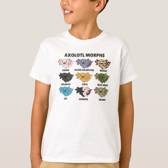 T-shirt Axolotls Du Monde Sweet Animaux Axolotl (Devant)