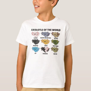 T-shirt Axolotls Du Monde Sweet Animaux Axolotl