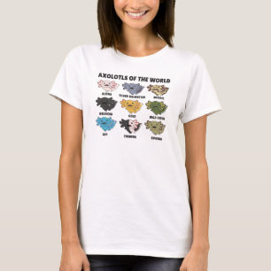T-shirt Axolotls Du Monde Sweet Animaux Axolotl