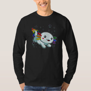 T-shirt Axoltl Lgbt Q mignon Animal Rainbow Flag Gay pride
