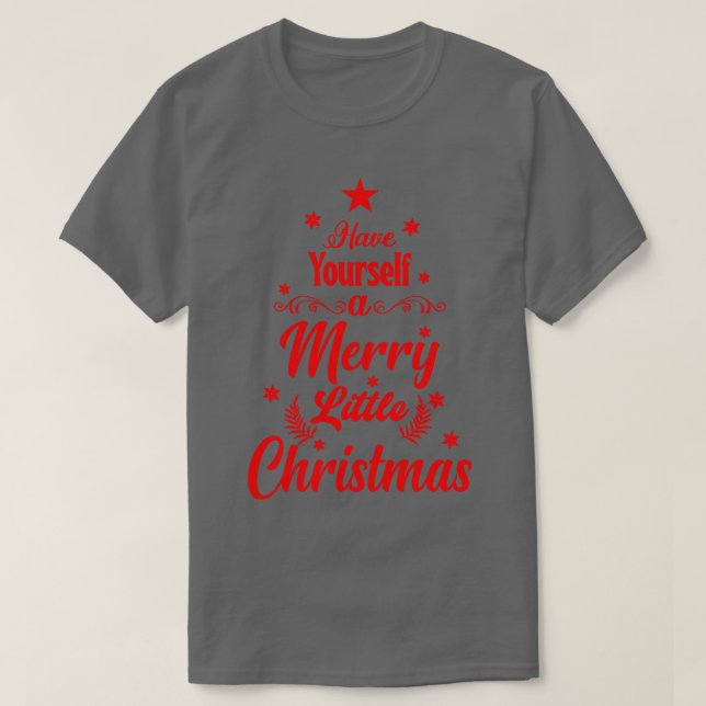 T-shirt Ayez Un Joyeux Petit Noël (Design devant)