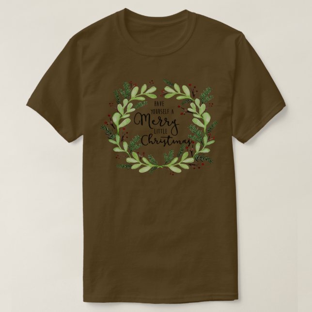 T-shirt Ayez Un Joyeux Petit Noël (Design devant)