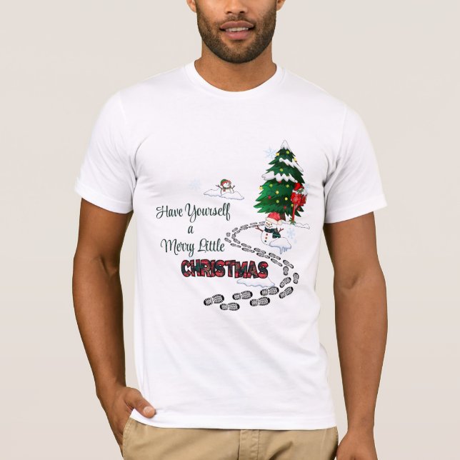 T-shirt Ayez Un Joyeux Petit Noël (Devant)