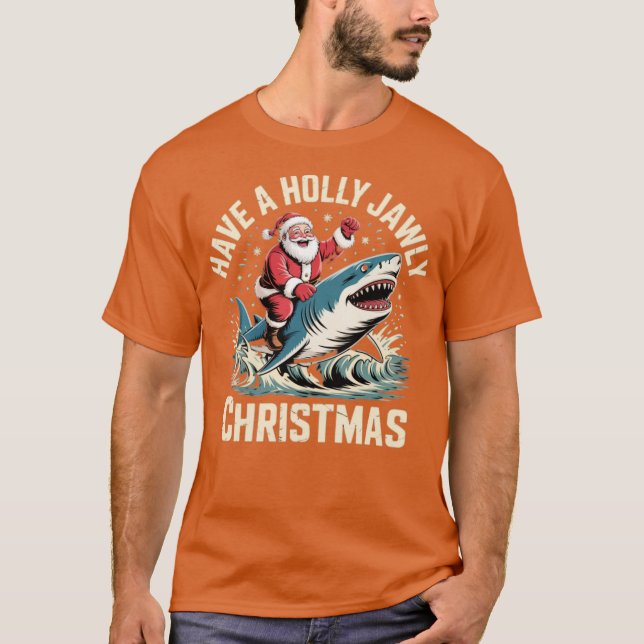T-shirt Ayez un Noël Holly Jawlly (Devant)
