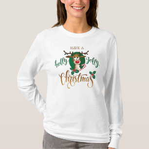 T-shirt Ayez Un Reindeer De Noël Holly Jolly   Vacances