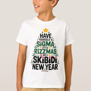 T-shirt Ayez Un Sigma Petits Rizzmas Et Skibidi N