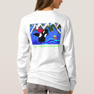 T-shirt Ayez une baleine de Noël