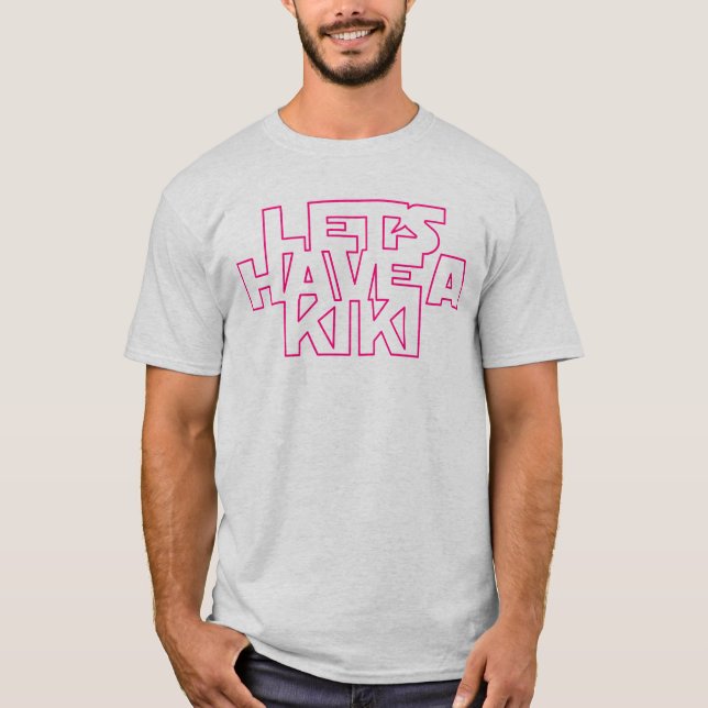 T-shirt Ayons une chemise de Kiki - rose/gris (Devant)