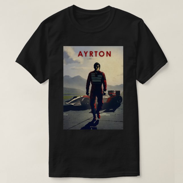 T-shirt Ayrton Senna Maclaren MP4 68 Légendes (Design devant)
