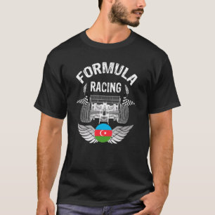 T-shirt Azerbaijan Auto Race Bakou Drapeau Formule Racing