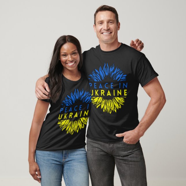 T-shirt Azov Peace In Ukraine Sunflower - Stand With Ukrai (Unisexe)
