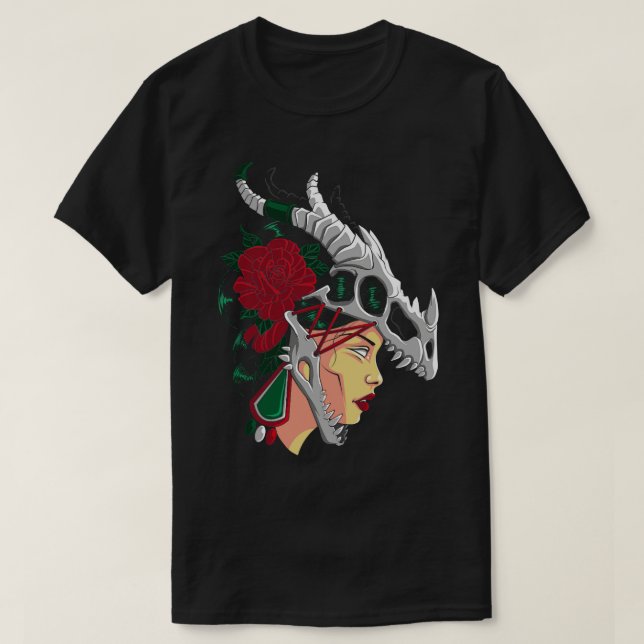 T-shirt Aztec Femme forte Mexicaine fille Mexique (Design devant)