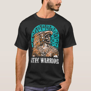 T-shirt Aztec Guerrier roi Mexicain Art natif Maya Mayas