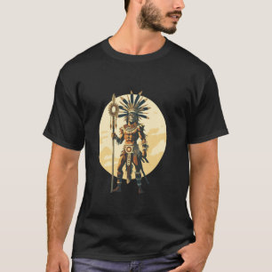 T-shirt Aztec Jaguar Guerrier Natif Mexicain Mythologie Ho