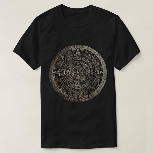 T-shirt Aztec or Mayan Calendar Maya Men Women Kids  (Design devant)