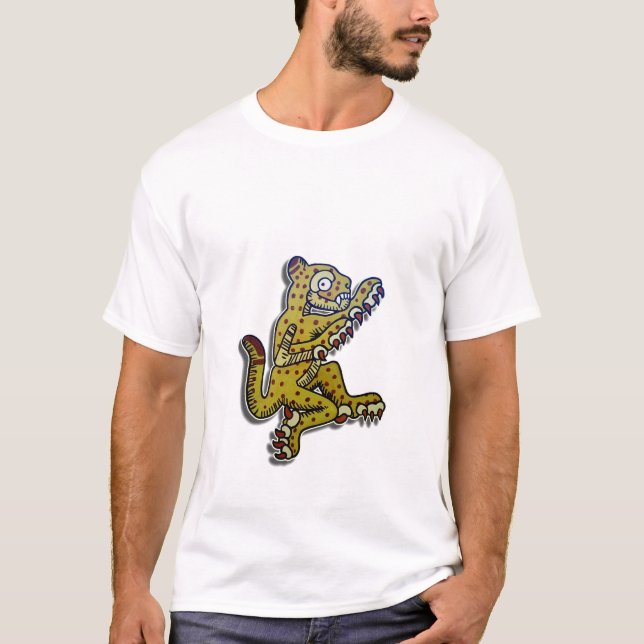 T-shirt Aztèque jaguar1 (Devant)