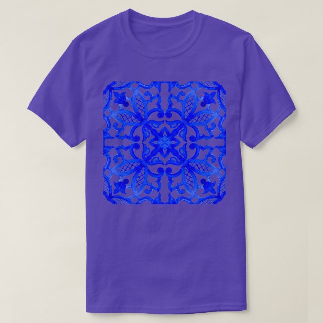 T-shirt azulejos portugais Beaux motifs 5 (Design devant)