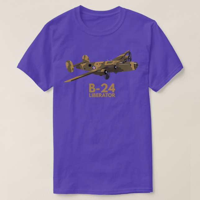 T-shirt B24 Liberator 2ÈME GUERRE MONDIALE Bombe Lourde  (Design devant)