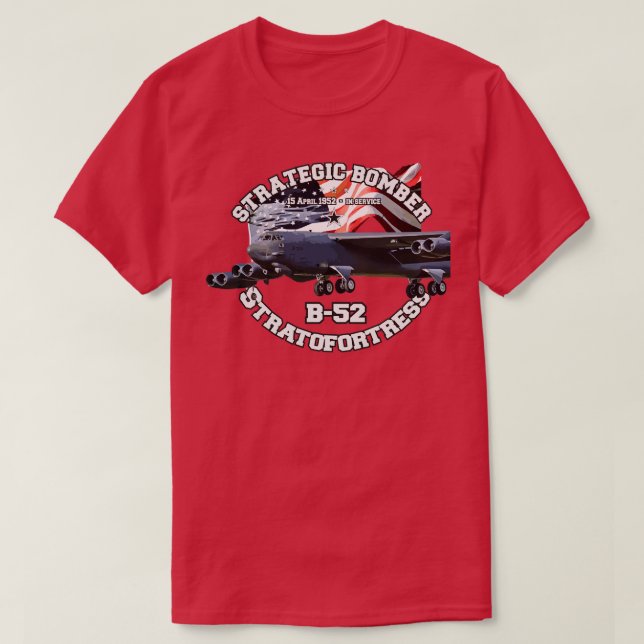 T-shirt B52 Stratofortress Bombardier stratégique (Design devant)