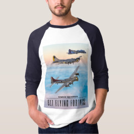 T-shirt B-17 SQUADRON BOMBRE FORTERESSE volant