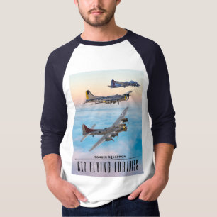 T-shirt B-17 SQUADRON BOMBRE FORTERESSE volant