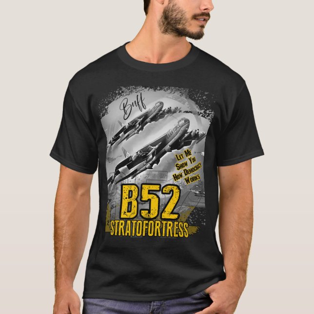 T-shirt B-52 Stratofortress bombardier lourd à longue port (Devant)