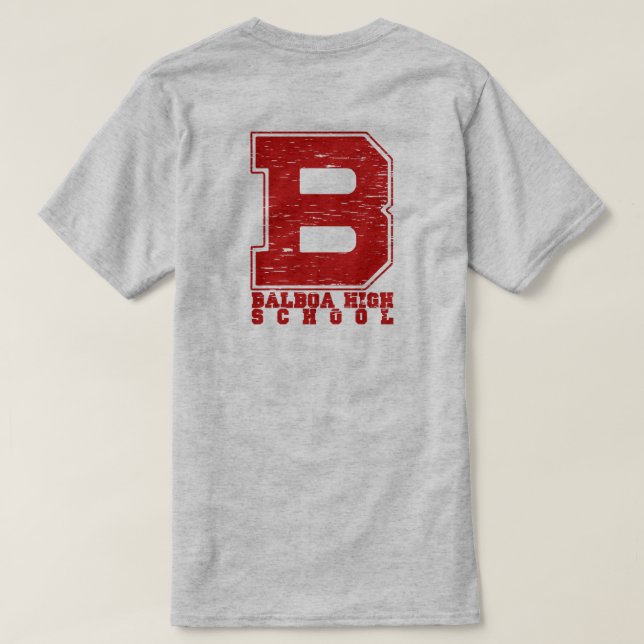 T-shirt "B" Balboa High School (Design dos)