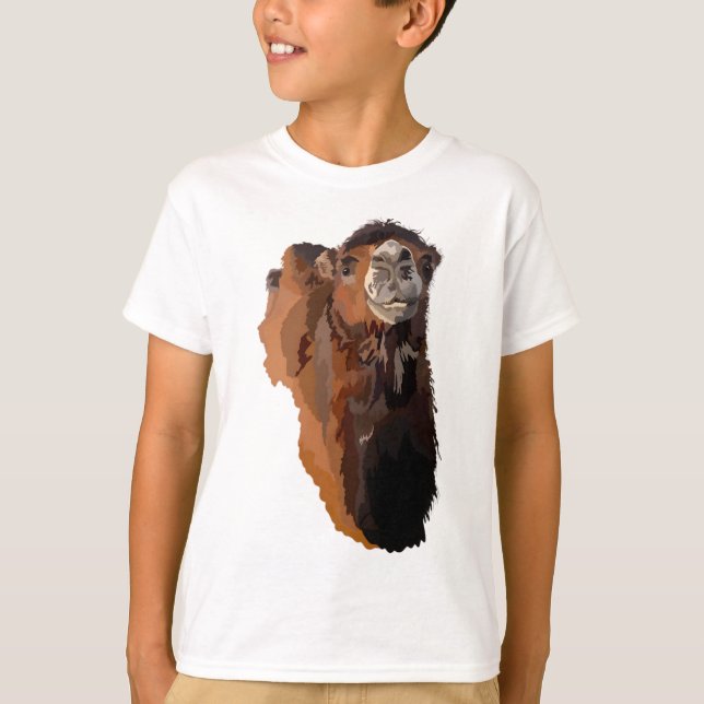 T-shirt B est pour Bactrian Camel (Devant)