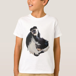 T-shirt B est pour Black and White Colobus
